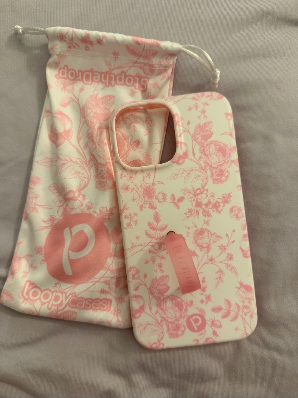 Loopy Case Pink Floral iPhone 13 Pro-Max